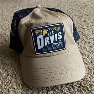 NWOT Tan Orvis snap back cap